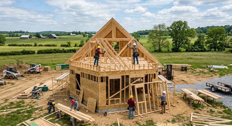 Farmhouse Construction in Marin County, CA